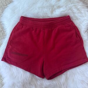 WOMENS Size Small 365 MIDWEIGHT SHORTS -Red